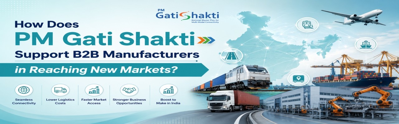 How Does PM Gati Shakti Support B2B Manufacturers in Reaching New Markets?