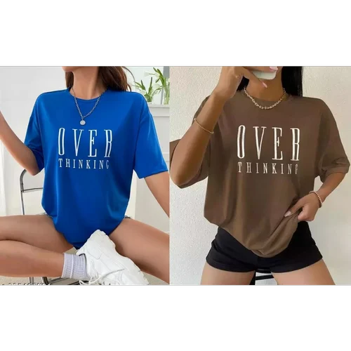 220 GSM 100% Cotton Bio Washed Ladies Oversized tshirt