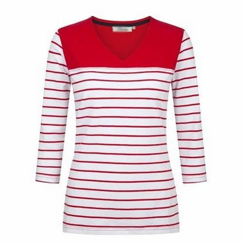 Ladies Striped T- Shirt