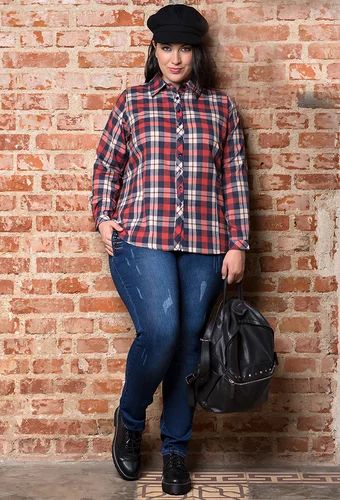 Ladies Cotton Checker Shirt