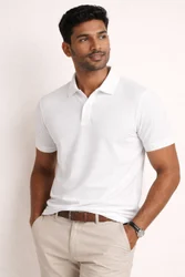 White Collar T Shirt
