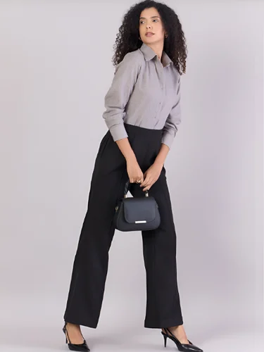 Grey Women Premium Formal Shirt