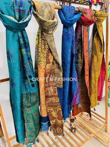 Assorted Kantha Patchwork Scarves