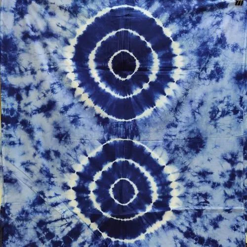 Handicraft Blue Tie Dye Handmade Cotton Fabric