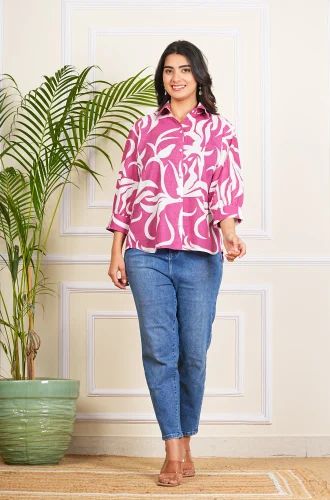 Oninon Pink High Low Shirt