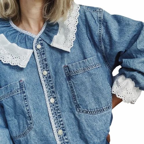 Blue Special Denim Shirts For Women