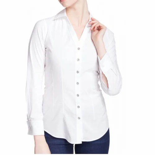 Ladies Cotton Long Shirts