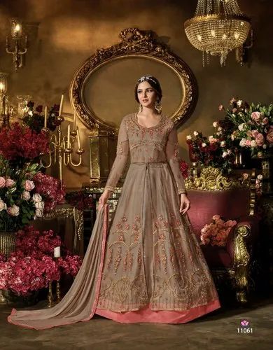 Women Designer Net Anarkali Salwar Suit For Party Wear