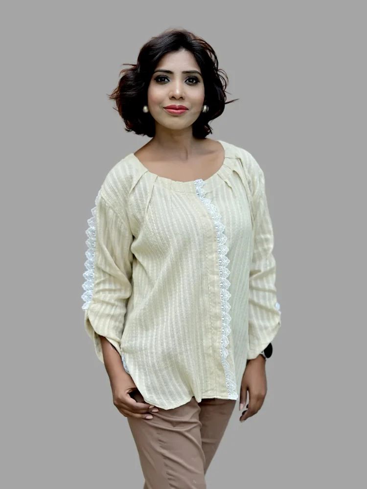 Light Beige Lace Shirt
