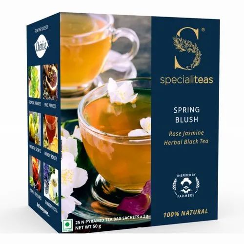 50g Cherise Spring Blush Rose Jasmine Herbal Black Tea