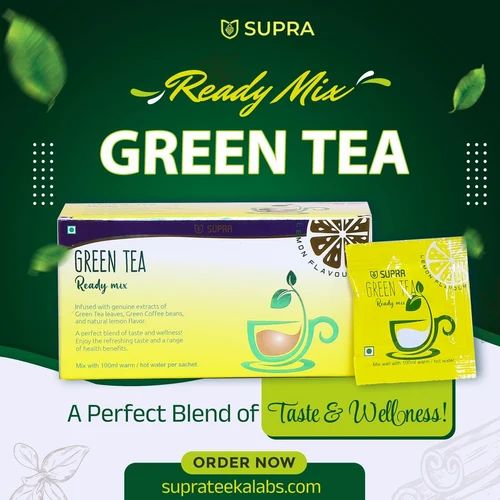 Supra Green Tea, Flavor: Lemon, Packet