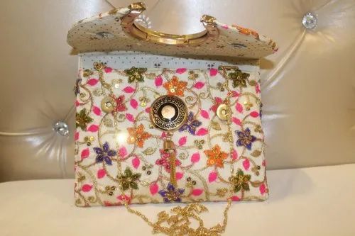Side Bag with Metal Chain