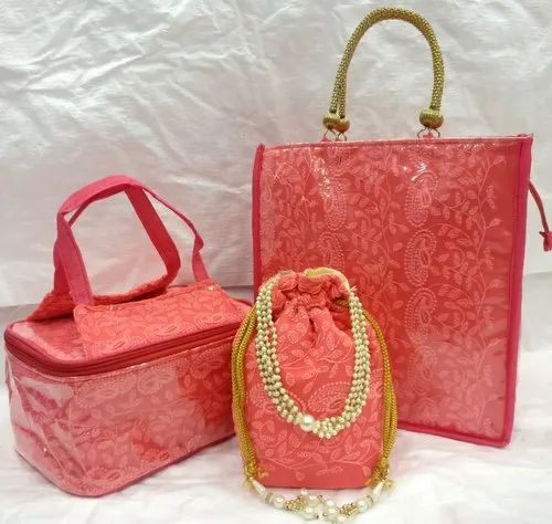 Embroidered Polyurethane Lucknowi Combo/Samayak Set