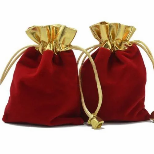 Cotton Jewelry Packaging Pouches, Drawstring