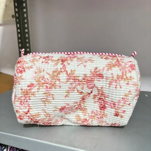 Z2 Quilted Cotton Makeup Bag