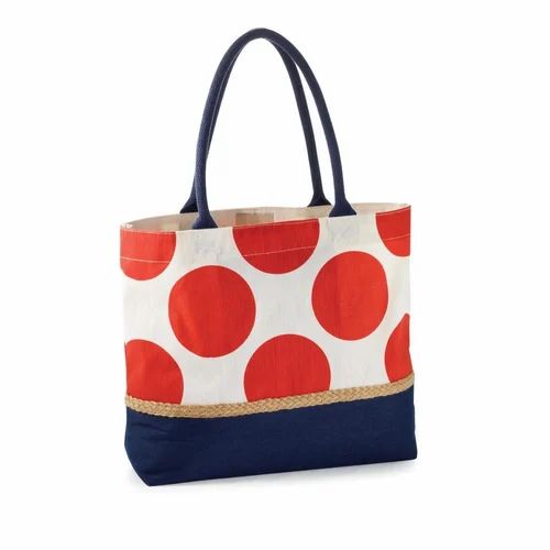 Cotton Ladies Designer Beach Bag, 2-5 kg