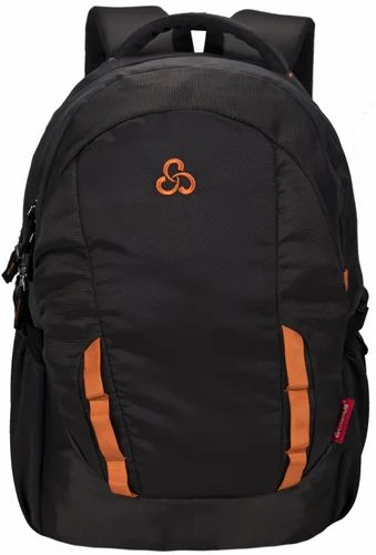 Polyester Unisex Cosmus Black Ribs Shoulder Bag
