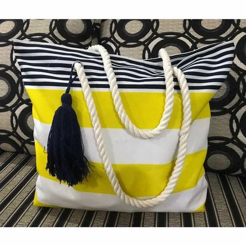 SGE Stripe Trendy Cotton Bag