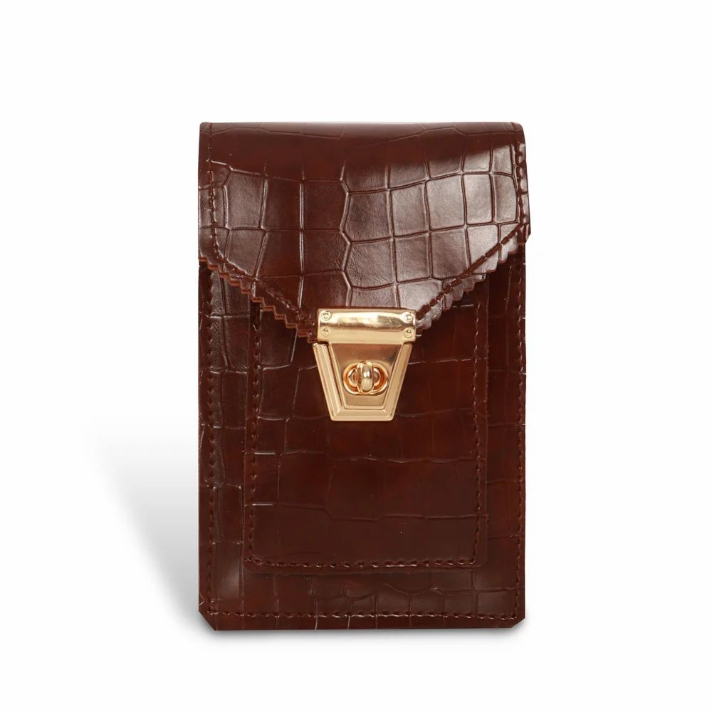 PU Leather Mobile Sling Bag