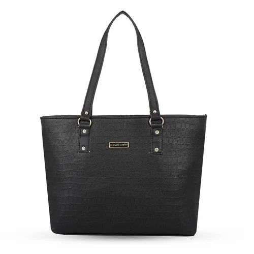 Black Ladies Black Pu Bag