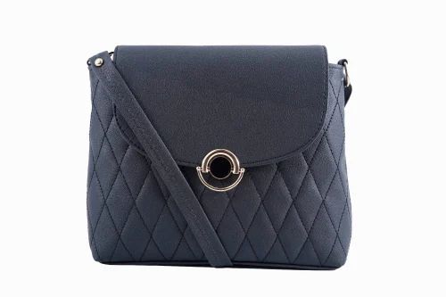 Ladies Dark Gray Pu Bag