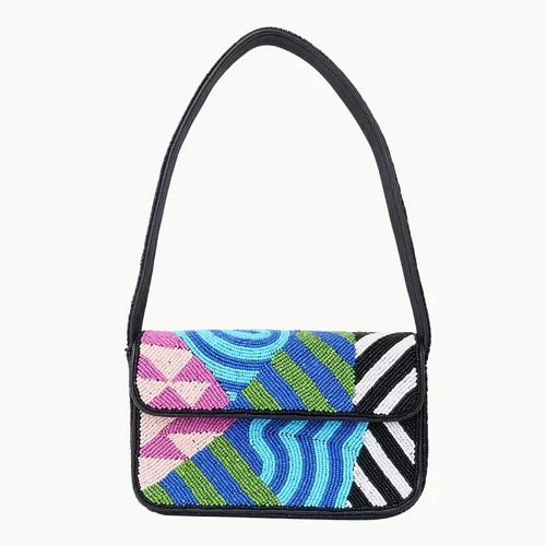Beaded Beach Bags for Women, Girls - Women Evening Design Summer Style, Medium, Beads