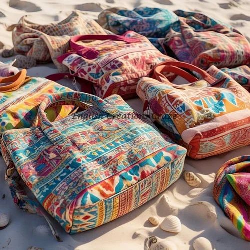 Cotton Ladies Beach Bags
