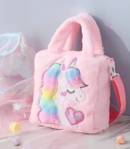Fur Unicorn Kids Handbag