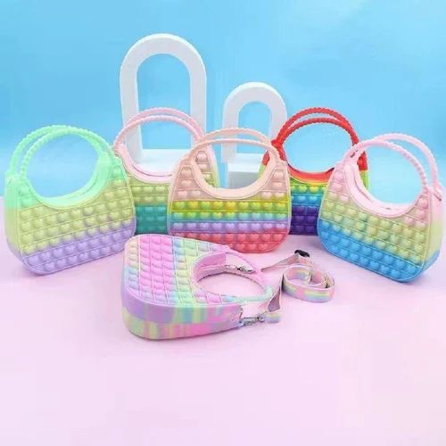 Multicolor Silicon Kids Side Bag