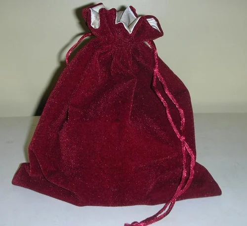Valvet Velvet Drawstring Bags, 100-200 G