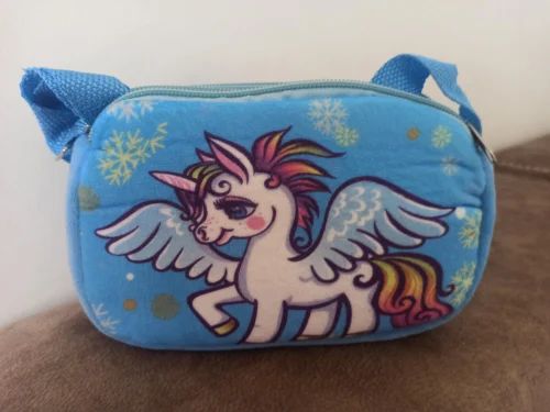 Neharsh Fur unicorn 2 zipper sling for girls, For Casual Wear
