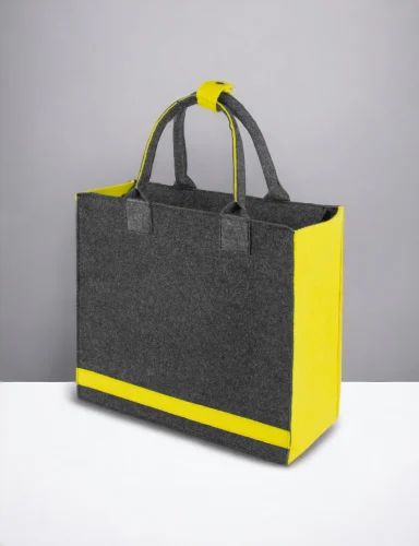 Dual Tone Felt Handbag