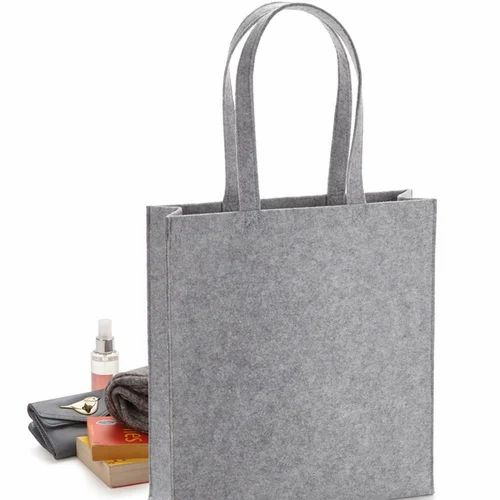 Felt Handbag, Material: Leather
