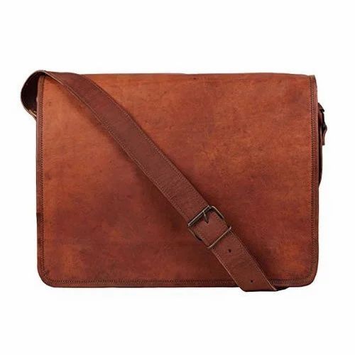 Brown Full Flap Leather Bag