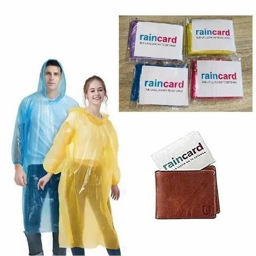 Rain Card Pocket Raincoat