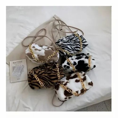 Imported Fur Sling Bag