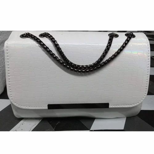 Ladies Grey Nylon Hand Bag