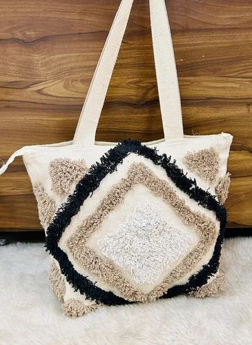 Traditional Block Printed Rangoli Bag, 14x16 inch