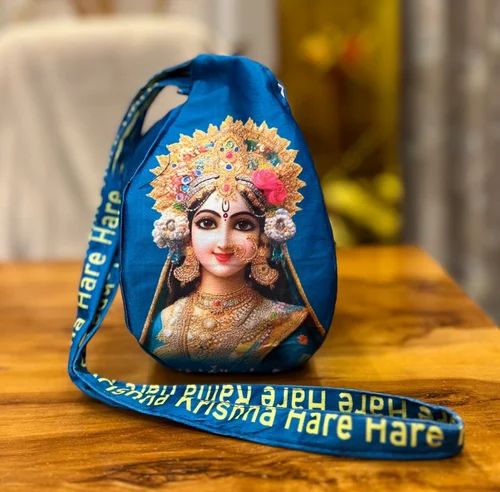 Blue Mayapuri Japa Mala Bags, Material: Lycra