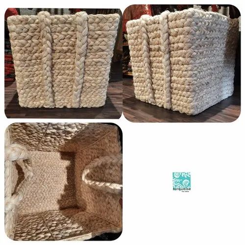 Banana Fibre Fabric Basket Bags