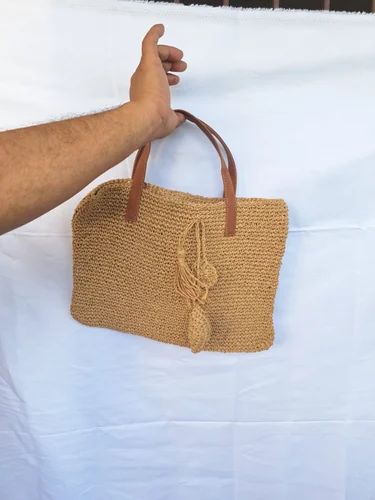 Woven Raffia Hand Bag