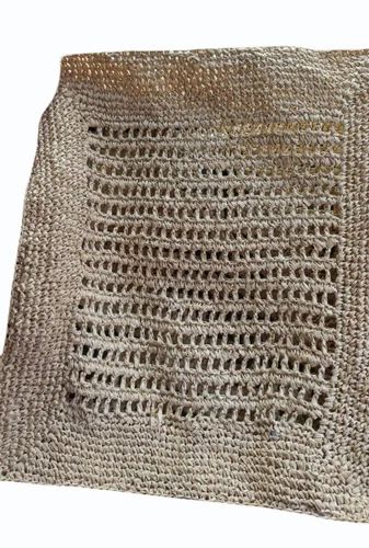 Plain 20mm Raffia Rectangular Hand Bag
