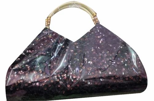 Polyester Ladies Party Wear Sequin Hand Bag