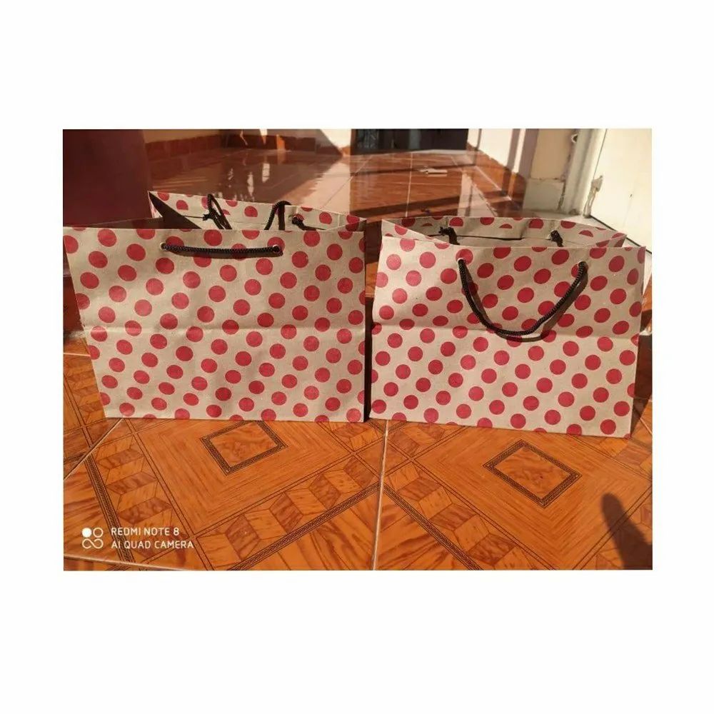 Polka Dot Paper Bag