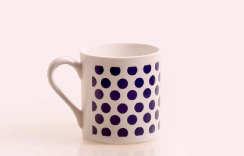 Classic Straight Blue Polka Dots