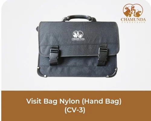 Black Visit Bag Nylon ((Hand Bag)