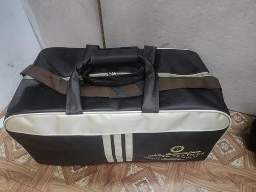 Printed Black White Nylon Hand Bag