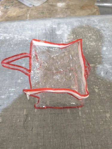 PVC Red Zipper Handbag