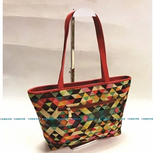 Printed Synthetic Casual Ladies Handbag