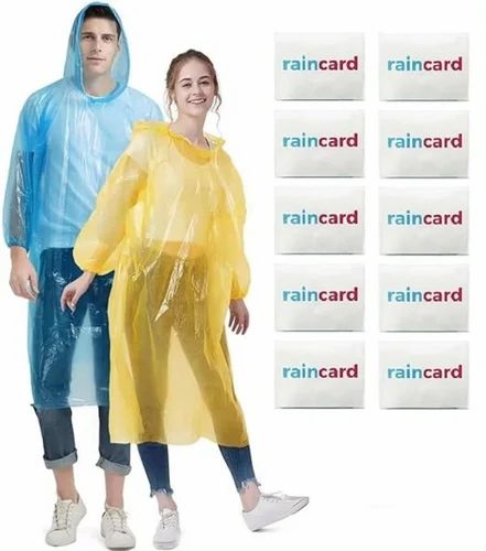 Unisex XL Pocket Rain Card Raincoat